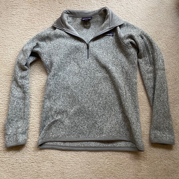 Heather Grey Fleece 1/4 Zip~Patagonia~Size Small - Picture 2 of 3